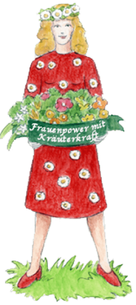 Illustration „Luise“, Frauenpower mit Kräuterkraft